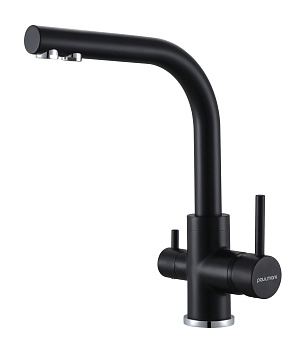 Смеситель для кухни Paulmark ESSEN Es213011-401TB на раковину антрацит без термостата